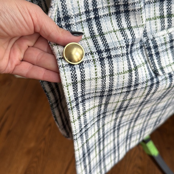 Abercrombie oversized lined boyfriend tweed blazer M - Picture 6 of 7